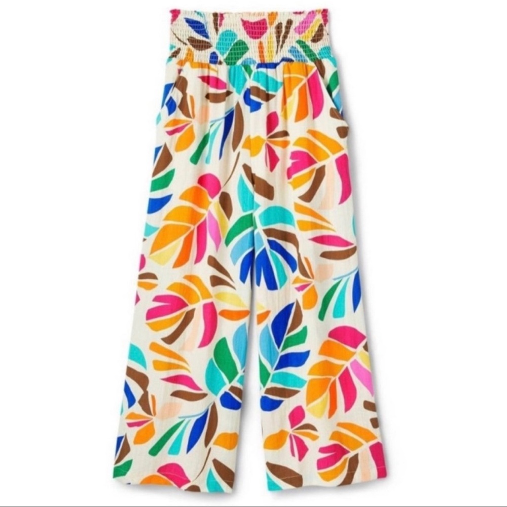 Last🤩- Tabitha brown botanical print cover up pants